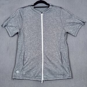 REBOUNDWEAR LINDSEY Top Womens Large Gray Athletic Post Operative Short Sleeve